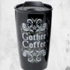 Gothee Coffee Double Walled Tumbler -Mortem Horror Shop Gothee Cofee witches brew
