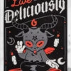 Deliciously Beach Towel -Mortem Horror Shop baphomet beach towel devil halloween