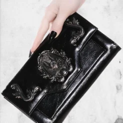 Old Souls Wallet -Mortem Horror Shop bat vegan leather goth killstar old souls wallet