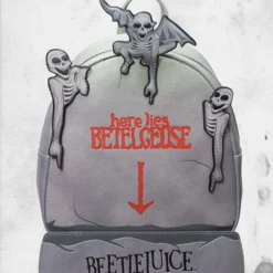 LOUNGEFLY Beetlejuice - Tombstone (Glow-In-The-Dark) Mini-Backpack