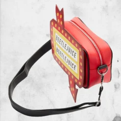 LOUNGEFLY Beetlejuice - Graveyard Sign Crossbody Bag -Mortem Horror Shop beetlejuice crossbody backpack