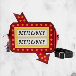 LOUNGEFLY Beetlejuice - Graveyard Sign Crossbody Bag