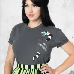 Beetlejuice - Whoa Sandworm Tee -Mortem Horror Shop beetlejuice sandworm shirt