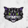 Kattitude (Enamel Pin) -Mortem Horror Shop black cat enemal pin