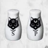 Black Cat Salt & Pepper Shakers