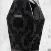 Coffin Backpack - Black Damask -Mortem Horror Shop black dasmak coffin backpack