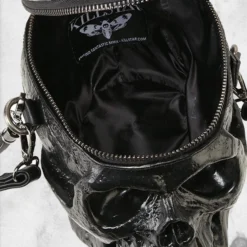 Grave Digger - Skull Handbag -Mortem Horror Shop black skull purse handbag
