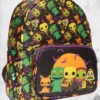 LOUNGEFLY Nightmare Before Christmas - Blacklight Print Mini-Backpack 2 LOUNGEFLY Nightmare Before Christmas - Blacklight Print Mini-Backpack -Mortem Horror Shop blacklight nbc backpack