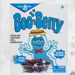 General Mills - Boo Berry (Glow-In-The-Dark) Figure -Mortem Horror Shop boo berry cereal figure