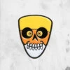 Candy Corn Skull (Enamel Pin) -Mortem Horror Shop candy corn skull enamel pin