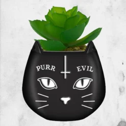 Purr Evil Ouija Cat Planter
