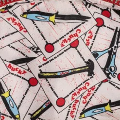 LOUNGEFLY Child's Play - Chucky Cosplay Mini-Backpack -Mortem Horror Shop chucky mini backpack loungefly