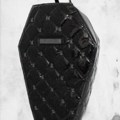 Coffin Backpack - Black Quilted