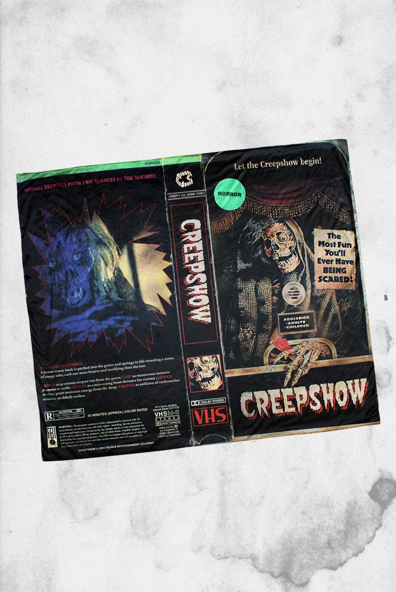 Creepshow VHS Throw Blanket 3 Creepshow VHS Throw Blanket