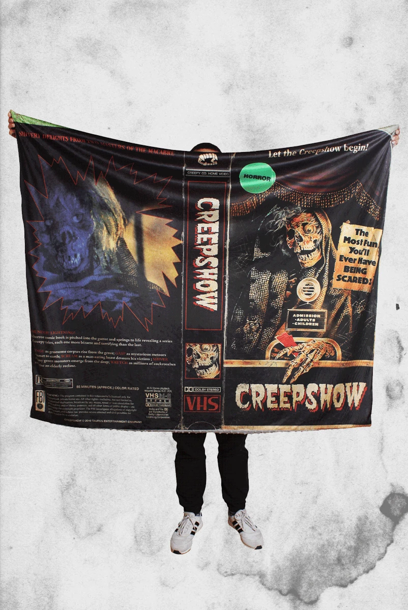 Creepshow VHS Throw Blanket 4 Creepshow VHS Throw Blanket - Image 2