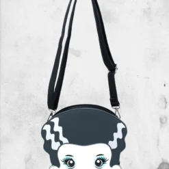 LOUNGEFLY Universal Monsters - Frankie And Bride Crossbody -Mortem Horror Shop crossbody universal monsters loungefly