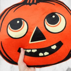 Beistle - Jack O' Lantern Pumpkin Plush Pillow 9 Beistle - Jack O' Lantern Pumpkin Plush Pillow -Mortem Horror Shop cute halloween pumpkin pillow