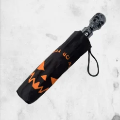 Pumpkin Trick Or Treat Umbrella -Mortem Horror Shop cute halloween umbrella