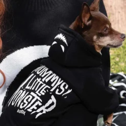 Little Monster Dog Hoodie -Mortem Horror Shop cute pet hoodie dog monster