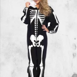 LEG AVENUE Skeleton Kigurumi Onesie -Mortem Horror Shop cute skeleton onesie funsie