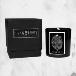 Tomb Dust Candle -Mortem Horror Shop dark light goth candle