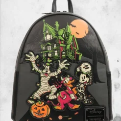 LOUNGEFLY Disney 100 - Halloween Trick Or Treaters Glow-in-the-Dark Mini-Backpack
