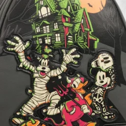 LOUNGEFLY Disney 100 - Halloween Trick Or Treaters Glow-in-the-Dark Mini-Backpack -Mortem Horror Shop disney halloween backpack 100 years