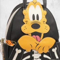 LOUNGEFLY Disney - Pluto Skellington (Glow-in-the-Dark) Mini-Backpack -Mortem Horror Shop disney halloween loungefly backpack