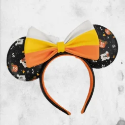 LOUNGEFLY Disney - Mickey And Minnie Mouse Spooky Mini-Backpack & Ears Headband Set -Mortem Horror Shop disney halloween mickey ears