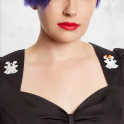 LOUNGEFLY Disney - Stitched Shoppe Haunted House Allison Dress -Mortem Horror Shop disney halloween stitched dress