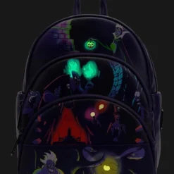 LOUNGEFLY Disney - Villains (Glow In The Dark) Mini-Backpack 11 LOUNGEFLY Disney - Villains (Glow In The Dark) Mini-Backpack -Mortem Horror Shop disney loungefly backpack