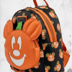 LOUNGEFLY Disney - Mick-O-Lantern Mini-Backpack -Mortem Horror Shop disney mickey pumpkin bag