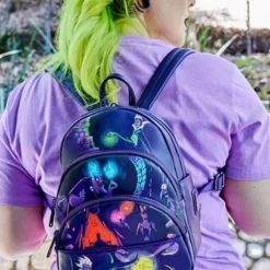 LOUNGEFLY Disney - Villains (Glow In The Dark) Mini-Backpack 10 LOUNGEFLY Disney - Villains (Glow In The Dark) Mini-Backpack -Mortem Horror Shop disney villians 3 teir loungefly backpack