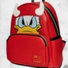 LOUNGEFLY Disney - Donald Duck Devil Donald Cosplay Mini-Backpack -Mortem Horror Shop donald duck cosplay backpack