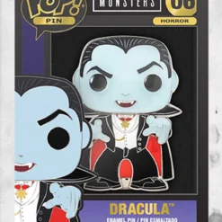 Universal Monsters - Dracula Large Enamel Pop! Pin -Mortem Horror Shop dracula funko enbamel pin large
