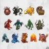 Dungeons & Dragons - Wave 1 Blind Box -Mortem Horror Shop dungeon dragons monster pack blind figures