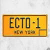 Ghostbusters - ECTO-1 Plate -Mortem Horror Shop ecto 1 plate design movie