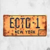 Ghostbusters: After Life - ECTO-1 Rust Plate -Mortem Horror Shop ecto 1 plate ghostbusters