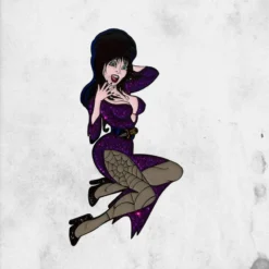 Elvira XL Glitter (Enamel Pin)