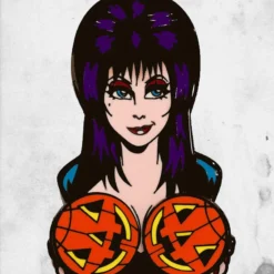 Elvira - Pumpkin Spinner (Enamel Pin)