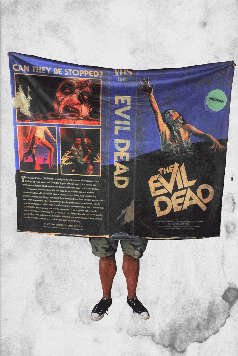 Evil Dead VHS Throw Blanket 4 Evil Dead VHS Throw Blanket - Image 2