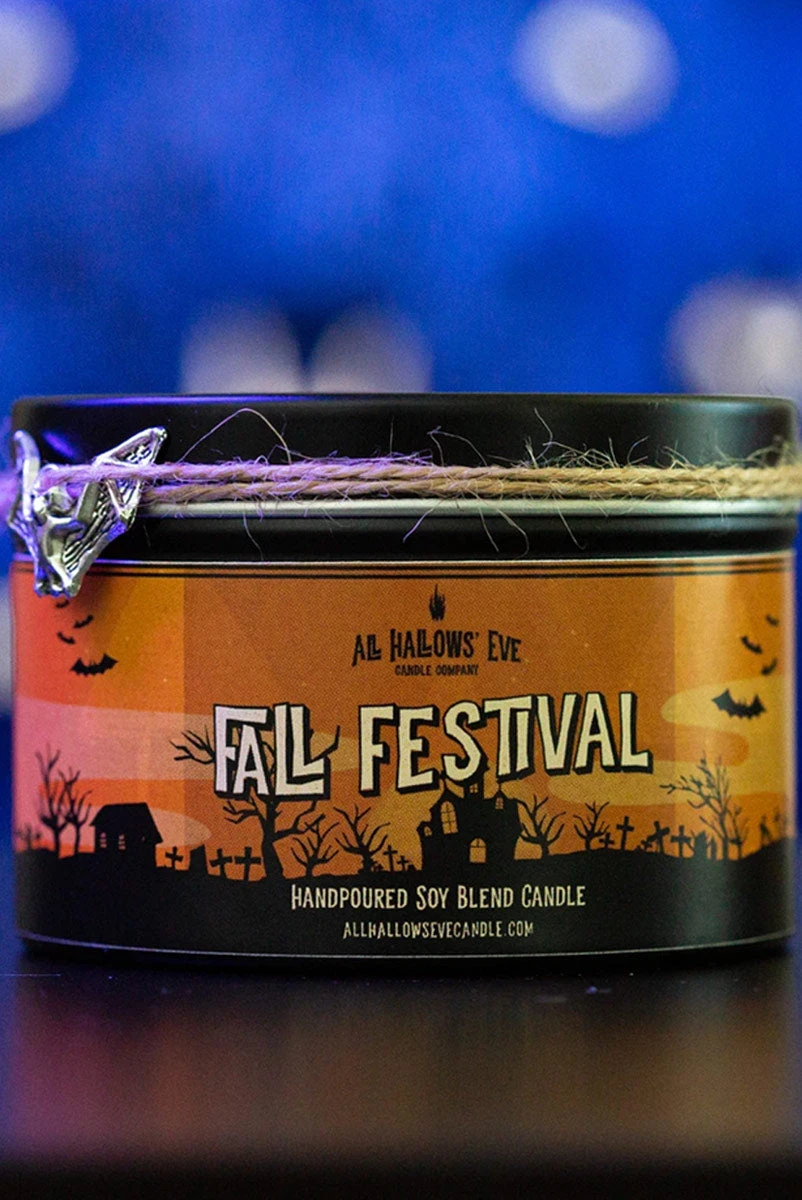 Fall Festival (Cinnamon Sugar Donut) - Wood Wick Candle 6 Fall Festival (Cinnamon Sugar Donut) - Wood Wick Candle - Image 4