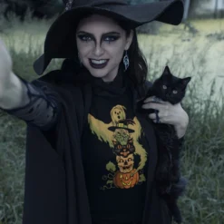 Halloween Totem T-Shirt 5 Halloween Totem T-Shirt -Mortem Horror Shop florida haunted house