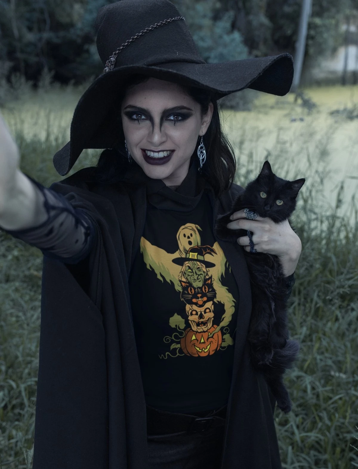 Halloween Totem T-Shirt 4 Halloween Totem T-Shirt - Image 2