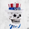 July 4th Skull Ornament -Mortem Horror Shop fourth of july skull ornament