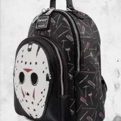 LOUNGEFLY Friday The 13th - Jason Mask Mini-Backpack -Mortem Horror Shop friday the 13th jason loungely mini backpack