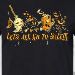 Let's Go To Salem T-Shirt -Mortem Horror Shop funny salem halloween shirt