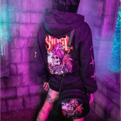 Ghost - Chalice IV - Zip-up Hoodie 9 Ghost - Chalice IV - Zip-up Hoodie -Mortem Horror Shop ghost band chalice post