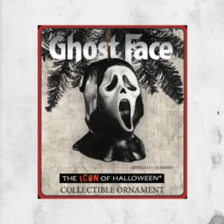 Ghostface Mask Ornament -Mortem Horror Shop ghost face christmas ornament