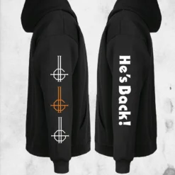 Ghost - He's Back - Hoodie -Mortem Horror Shop ghost hes back hoodie apperal